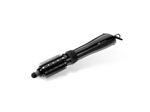 Braun Satin Hair 5 AS530, varm luftborste, varm, rullbar, alla hår, långt, medium, torrt/våt hår Svart
