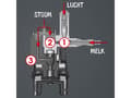 Miniatyrbild 5 av 5: Melitta F300-101, Espressomaskin, 1,5 L, Kaffebönor, Inbyggd kvarn, 1450 W, Svart