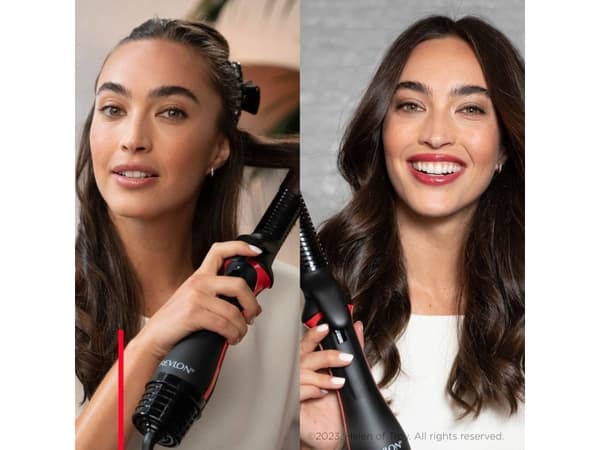 Revlon RVDR5333E, Multistyler, Varm, Knappar, Alla hår, 90 ° C, Svart, Röd