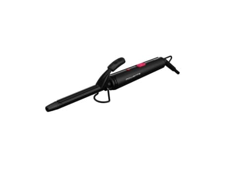 Rowenta CF2133F0, Kiharrusrauta, Lämmin, Selauspalkki, Muotona suora ja paksu, 180 °C, Musta, Vaaleanpunainen