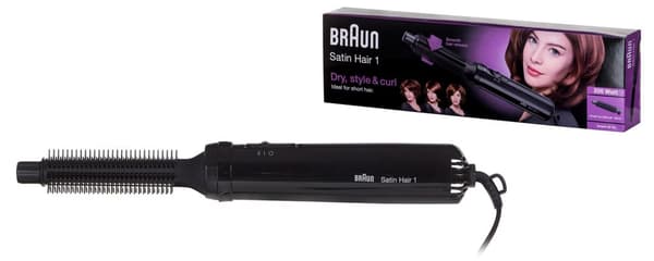 Braun Satin Hair 1 AS 110 Kuumailmaharja 200 W 2 m musta