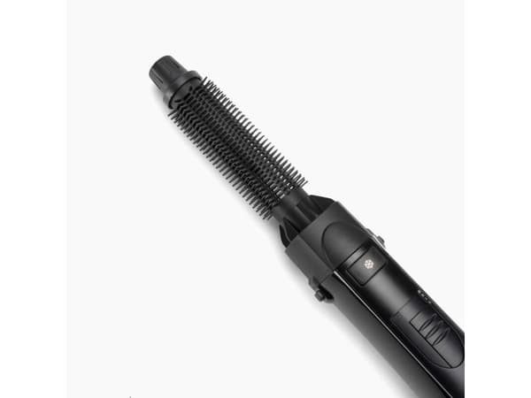 BaByliss AS122E, Varmluftsbørste, Varm, Knapper, Sort, Rosegull, Keramisk, 2,2 m