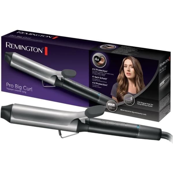 Remington CI5538 locktång, Pro Big Curl antistatisk locktång, keramik, jonisk turmalin, lätt glid, naturliga lockar