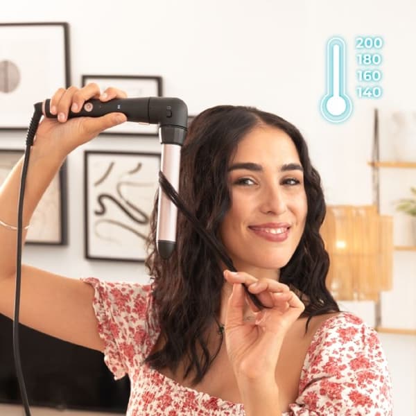 Cecotec Manuell locktång med SurfCare TwistWaves-tråd