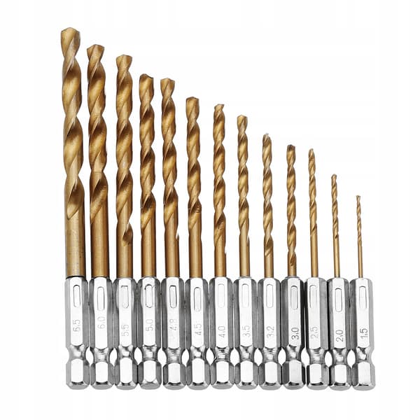 1/4 metalbor HSS 1,5-6,5 mm 13 stk.