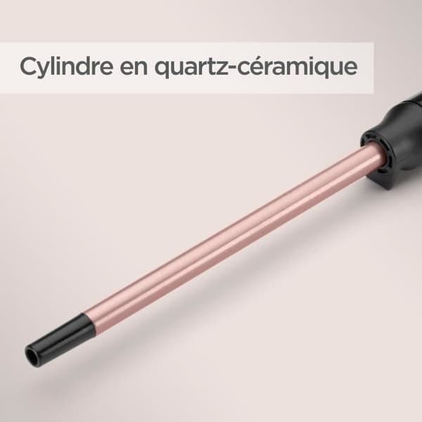 BABYLISS C449E manuell curler - Diameter 10 mm - Ultrasnabb uppvärmning - Värmebeständig matta och handske
