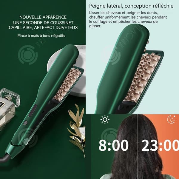 INN 5 Speed Curling Iron Corn Splint Fluffigt hårrötter Multifunktionell hårklämma Strykbräda öron