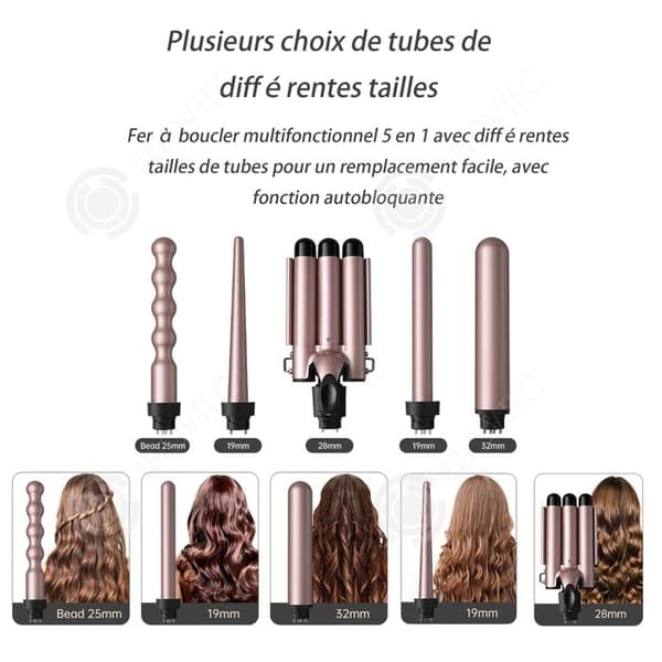 INN Curling Iron 320-450 grader Fahrenheit flerhastighets temperaturjustering snabb temperaturökning i