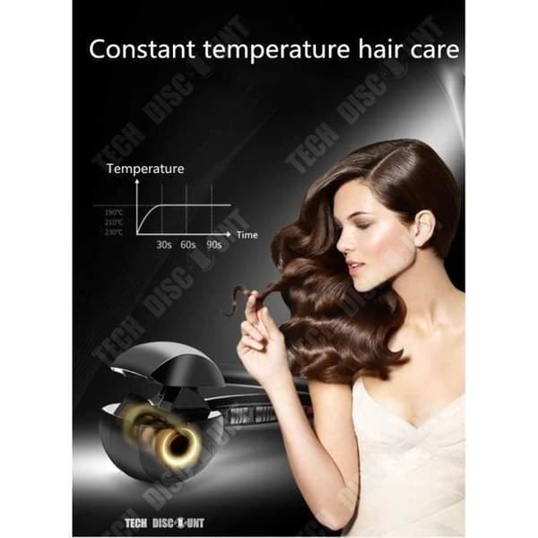 TD Curling Iron Hårplattare Steam Curler Automatisk volym Elektrisk uppvärmning Plattning Keramiska hårstylingverktyg