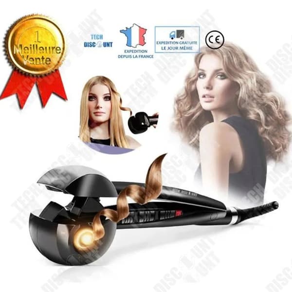 TD Curling Iron Hårplattång Ångcurling Curling Automatisk volym Elektrisk uppvärmning Utjämning Keramiska stylingverktyg