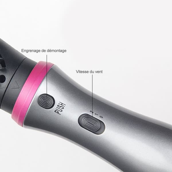 Varmluftskam - TD® - 5-i-1 - Turmalinkeramik - Uträtning och curling - 700 W
