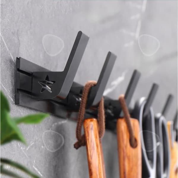 CONFO® Row-klädkrokar Klädkrokar utan perforerade klädkrokar väggklädselkrokar space klädkrokar aluminium klädkrokar svarta klädkrokar klädkrokar