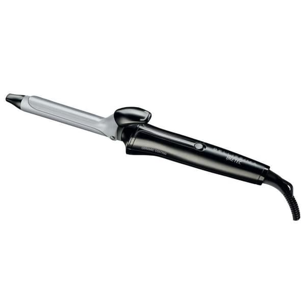 Imetec Bellissima GT15 100 locktång - Maximal temperatur 210°C - 1,8 m vridbar sladd - Svart Svart, Metallisk