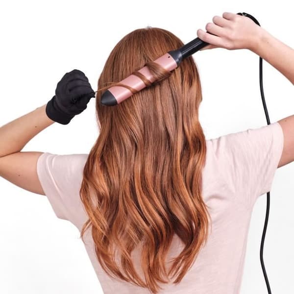 Locktång - BABYLISS - C457E - Oval - 6 temperaturer - 210°C - Rosa och svart