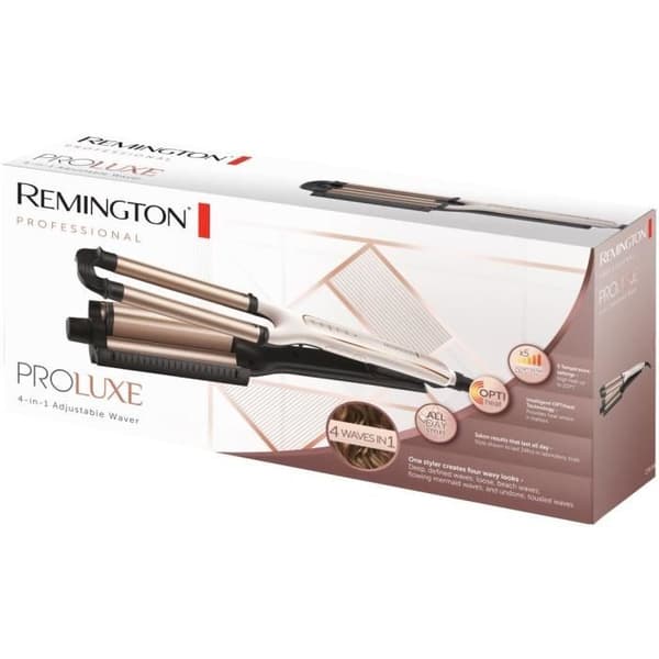 Remington CI91AW locktång, Proluxe 4in1 curler, 4 vågstilar, Ceramic Grip Tech Coating, OptiHeat Technology