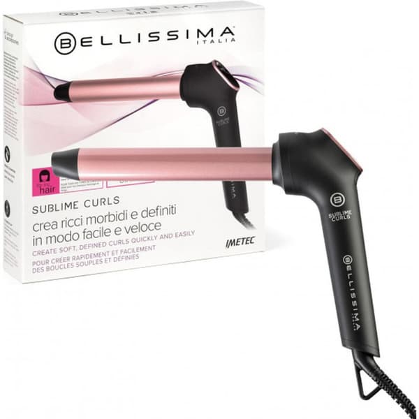 Kiharrusrauta Bellissima CURLS25MM musta, Ruusu