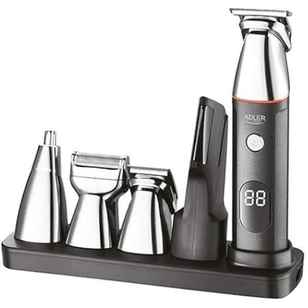 Underhållssats för män - ADLER EUROPE - Barber Set 5 i 1 - Skäggtrimmer - Rakhyvel - Hårklippare