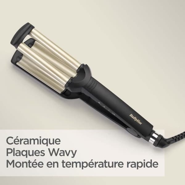 Easy Waves Styler - BABYLISS - C260E - Nano titanium keramik - 3 temperaturer 160°C, 180°C och 200°C