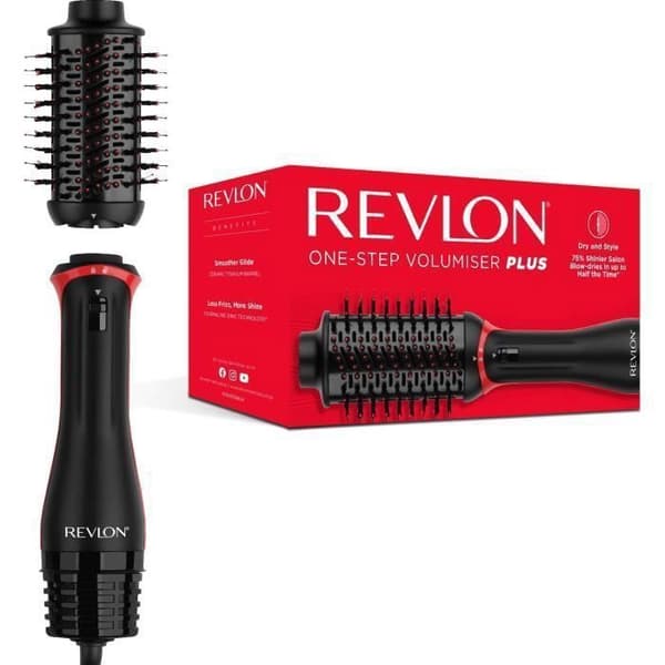 One Step Volumizer Plus Revlon RVDR5298 Borste - Avtagbart Huvud Svart