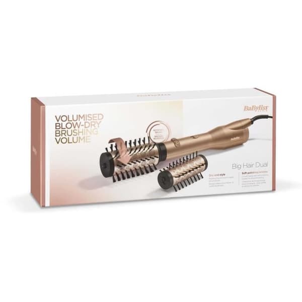BaByliss AS952E Big Hair Dual Brush - For volumen, styling og glans