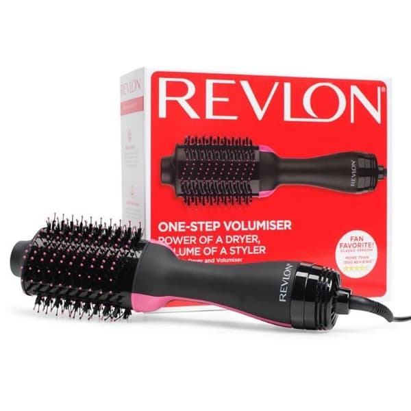 REVLON RVDR5222E 2-i-1 Perfectionist Volumizing Dry Brush - Pro Collection - Svart/Rosa