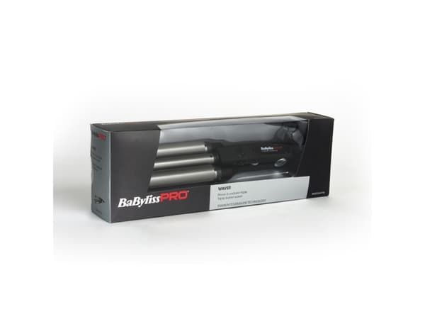 BaByliss TRIPPLE WAVER, Krølltang, Varm, Knapper, 140 °C, 220 °C, Sort