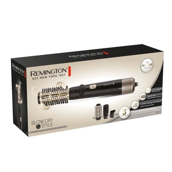 REMINGTON AS7580 R hiustenkuivaaja - 1000 W - ionisoiva teknologia - 3 lisävarustetta mukana