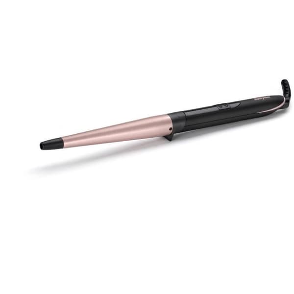 Locktång - BaByliss - C454E Konisk Stav - För naturliga lockar Svart, Rosa