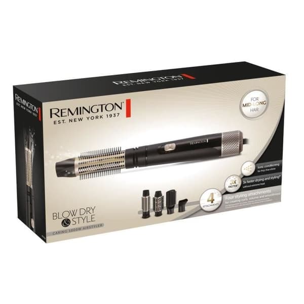 Hiustenkuivaaja - REMINGTON - AS7500 - 1000 wattia - Ionisaatio - Viileä puhallus