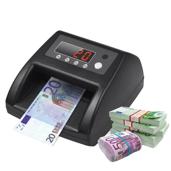 Mini UV falskmøntdetektor, hurtig verifikation, multiple valutaopdagelse,sort