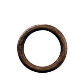 Ring - Paket med 10 - valnöt - D: 42 mm - för stång D: 20 mm