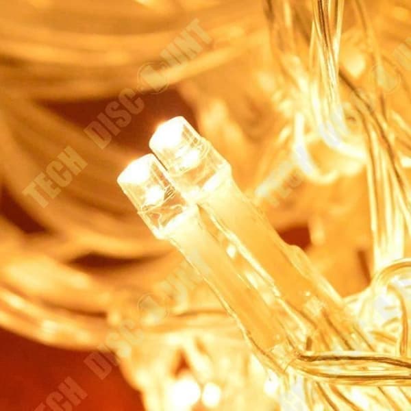 TD® 3m*3m LED-gardinljusslingor LED vattenfallsljus Bakgrundslayout Bröllopsdekoration Varm vit