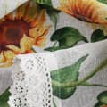 Pikkukuva 5 / 6: Valmiit verhot HELIA 150x60 Eurofirany valkoiset keltaiset auringonkukat