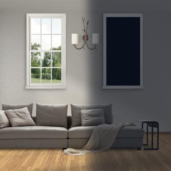 DIY Mörkläggningsgardin mörkläggningsrullgardin Klippbar 150x200cm-Silver-svart
