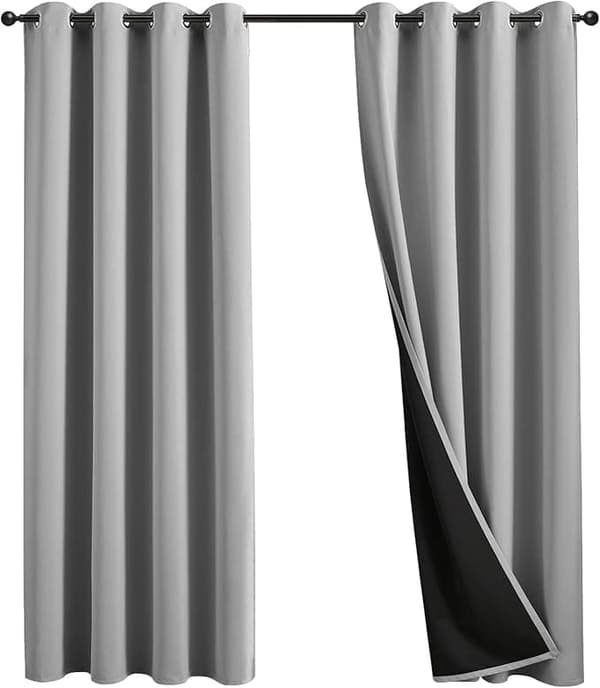 OBOSOE 2-Pack pimennysrullaverho – lämmöneristys, pimennys, ei porausta, 100 % pimennys