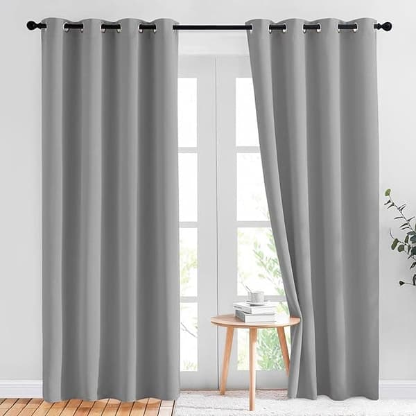 OBOSOE 2-Pack pimennysrullaverho – lämmöneristys, pimennys, ei porausta, 100 % pimennys Style2 : 132*213cm