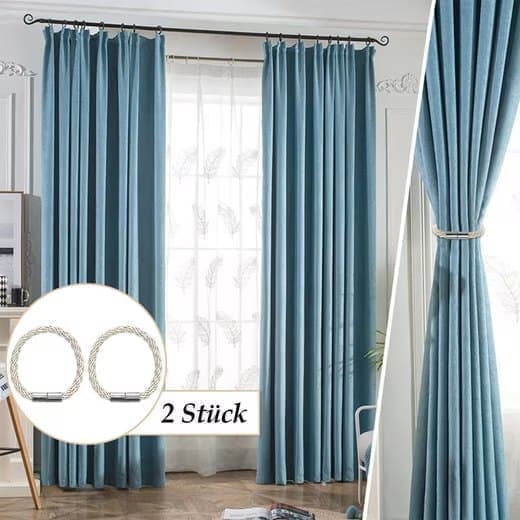 2/4 st, gardinbindare med spänne, magnetisk gardinbindare