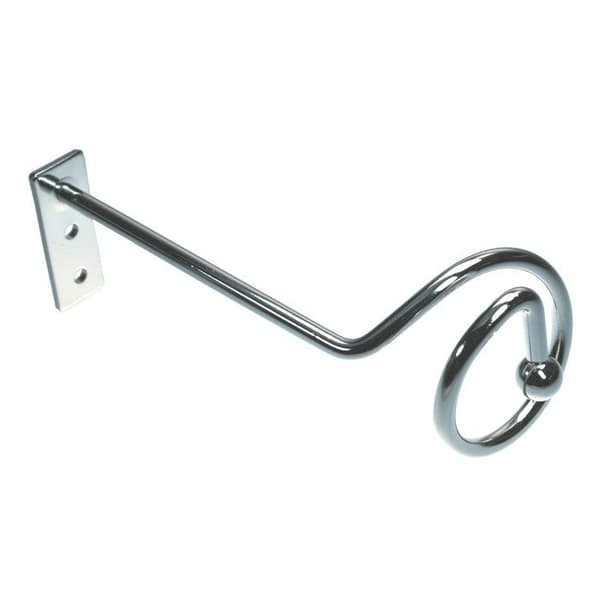 Flairdeco - 90011011-0212 - drapierhaken/fästen, 1 par, metall, skärm/vägggap, 11 cm krom