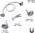 Pikkukuva 3 / 6: OBOSOE 2-Pack Magneettiset Verhonsuojukset – Verhosolmut verhosarjoihin ja koristeluun