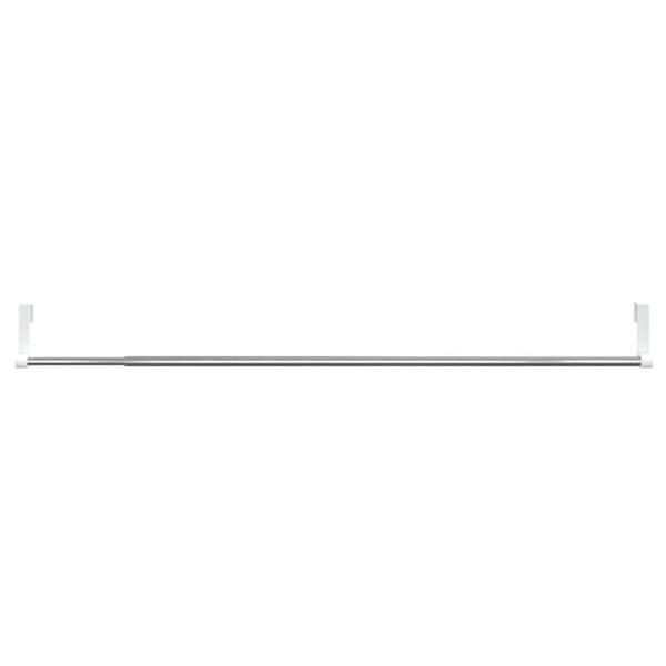 vidaXL Gardinstenger 2 stk hvit og sølv 60-105 cm aluminium