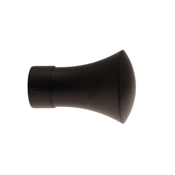 Gardinslangänd - Svart - Ø 28 mm - Metall - Inomhus - Trumpettform
