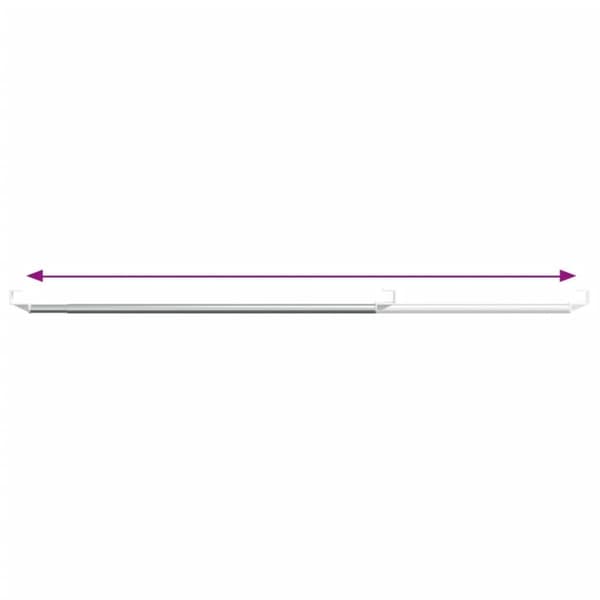 vidaXL Verhotangot 2 kpl valkoinen ja hopea 40-60 cm alumiini