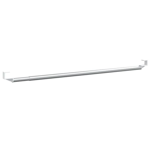 vidaXL Verhotangot 2 kpl valkoinen ja hopea 40-60 cm alumiini