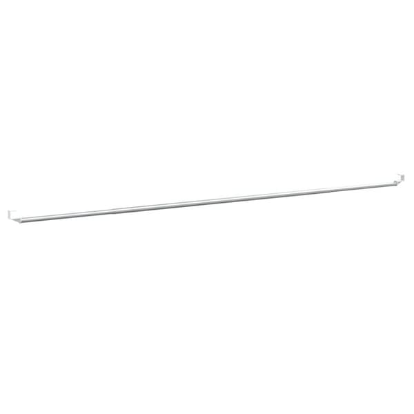 vidaXL Verhotangot 2 kpl valkoinen ja hopea 90-130 cm alumiini