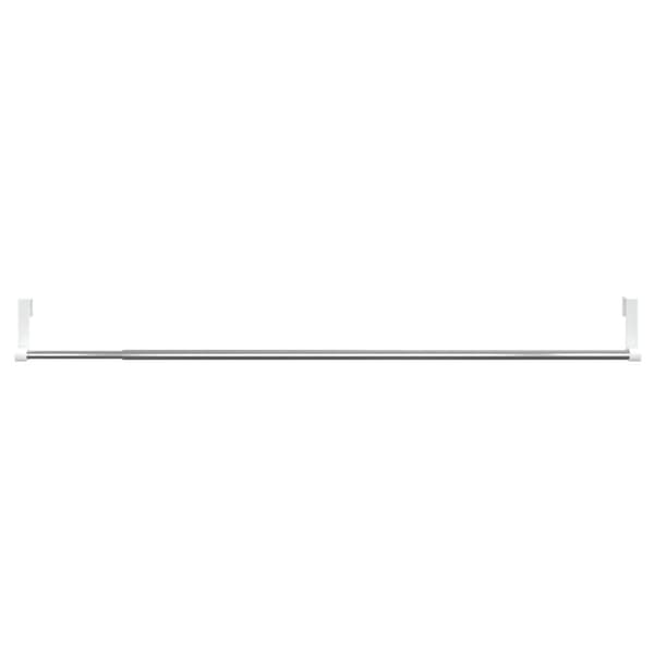 The Living Store Verhotangot 2 kpl valkoinen ja hopea 60-105 cm alumiini -  Verhotangot