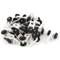 Miniatyrbild 1 av 4: SOURCING KARTA Vit plastgardinbandrullar 0,5" diameter svarta rullgardiner 20st
