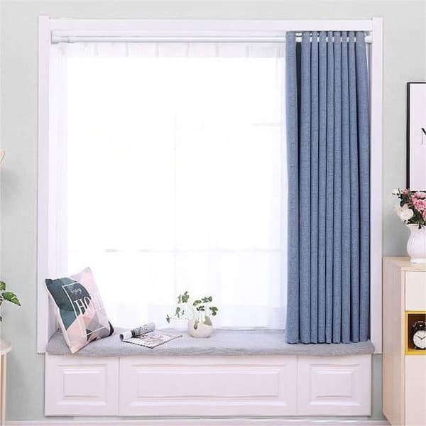 Duschgardinstång Infällbar gardinstång, ingen borrning Justerbar gardinstång 70CM-120CM 2st