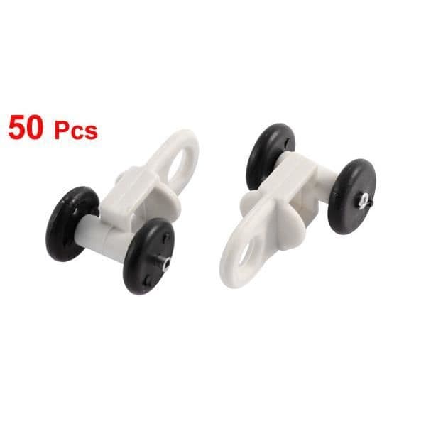 Gardinskena - SOURCING KARTA - 50st - Plast - Diameter 14mm - Färg Svart/Vit