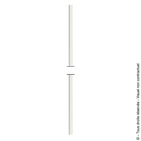 Tringle manivelle - AFBAT - H.1200 x L.12 x P.12 mm - Lackerat stål - Inomhus - Elegans