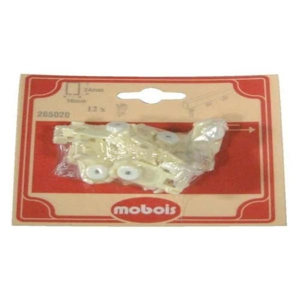 Kula för järnvägsgardin - paket med 12 - 24x16 mm